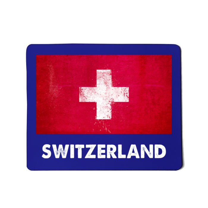 Swiss Switzerland Flag Cute Gift Mousepad