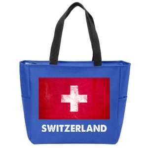 Swiss Switzerland Flag Cute Gift Zip Tote Bag