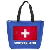 Swiss Switzerland Flag Cute Gift Zip Tote Bag