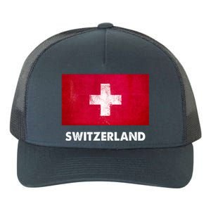 Swiss Switzerland Flag Cute Gift Yupoong Adult 5-Panel Trucker Hat