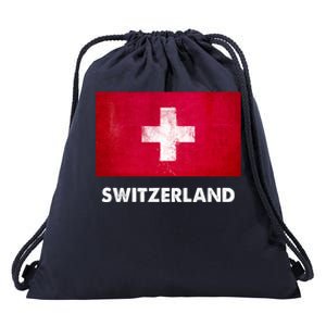 Swiss Switzerland Flag Cute Gift Drawstring Bag