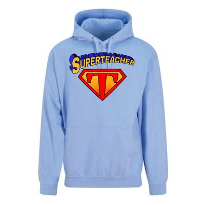 Superteacher Superhero Funny Teacher Gift Idea Unisex Surf Hoodie