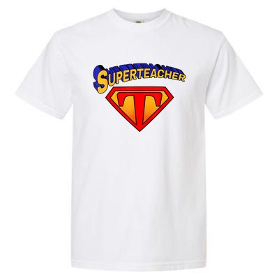 Superteacher Superhero Funny Teacher Gift Idea Garment-Dyed Heavyweight T-Shirt