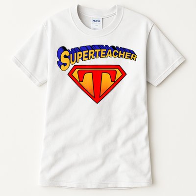 Superteacher Superhero Funny Teacher Gift Idea Tall T-Shirt