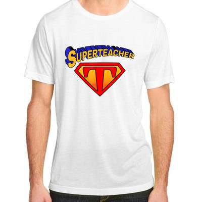 Superteacher Superhero Funny Teacher Gift Idea Adult ChromaSoft Performance T-Shirt