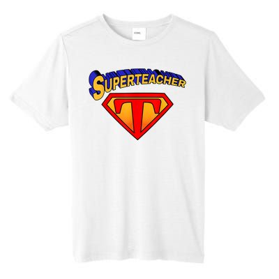 Superteacher Superhero Funny Teacher Gift Idea Tall Fusion ChromaSoft Performance T-Shirt