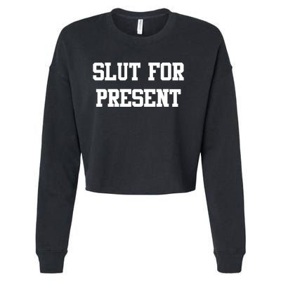 Steve Slut For Presents Cropped Pullover Crew