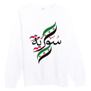 SyriaFree Syria FlagSyrian. Premium Crewneck Sweatshirt