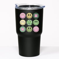 Shamrock Smile Face Disco Retro Groovy St Patricks Day Lucky Tumbler