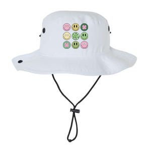 Shamrock Smile Face Disco Retro Groovy St Patricks Day Lucky Legacy Cool Fit Booney Bucket Hat