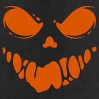 Scary Spooky Face Halloween Gift 7 Panel Mesh Trucker Snapback Hat