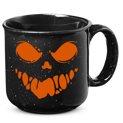 Scary Spooky Face Halloween Gift 15oz Campfire Ceramic Mug