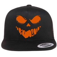 Scary Spooky Face Halloween Gift Flatbill Hat