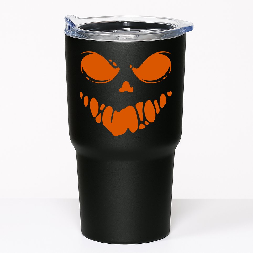 Scary Spooky Face Halloween Gift Tumbler