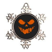 Scary Spooky Face Halloween Gift Metallic Star Ornament