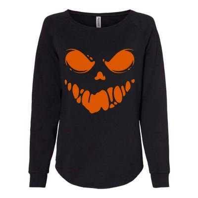 Scary Spooky Face Halloween Gift Womens California Wash Sweatshirt