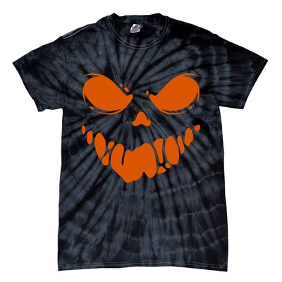Scary Spooky Face Halloween Gift Tie-Dye T-Shirt