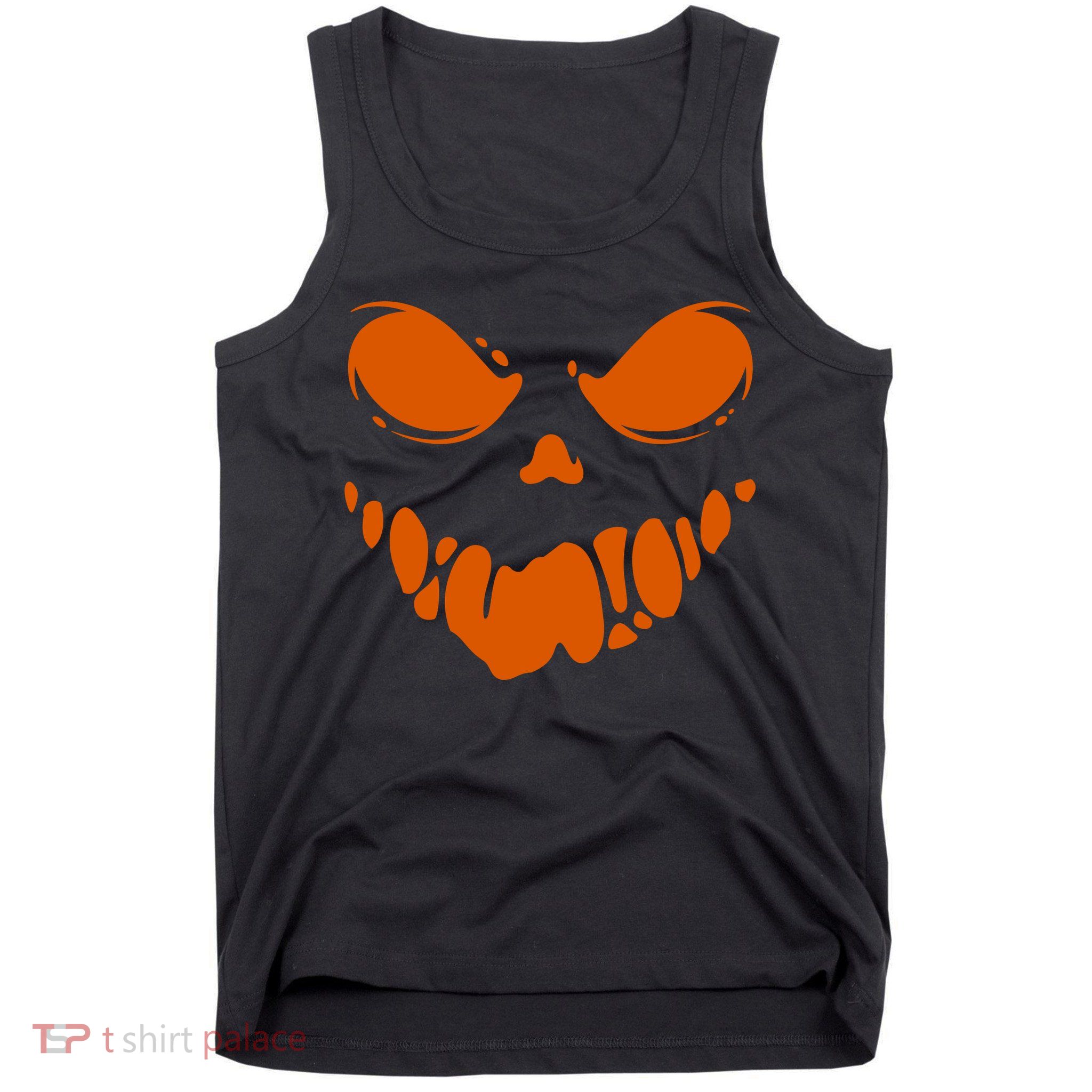 Scary Spooky Face Halloween Gift Tank Top