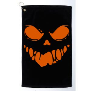 Scary Spooky Face Halloween Gift Platinum Collection Golf Towel