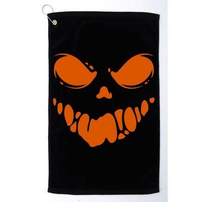 Scary Spooky Face Halloween Gift Golf Towel