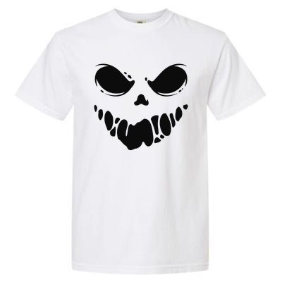 Scary Spooky Face Halloween Gift Garment-Dyed Heavyweight T-Shirt