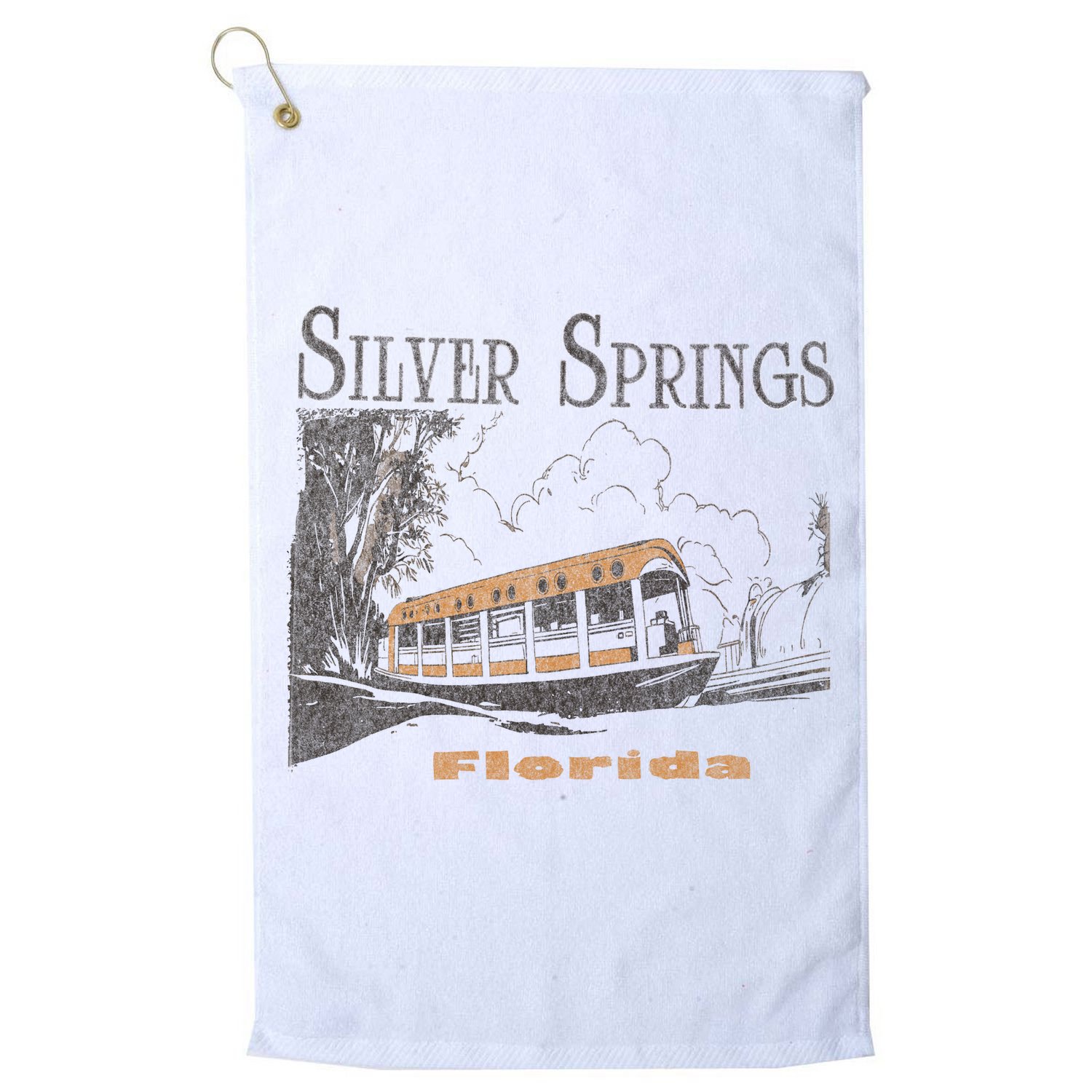 Silver Springs Florida Golf Towel