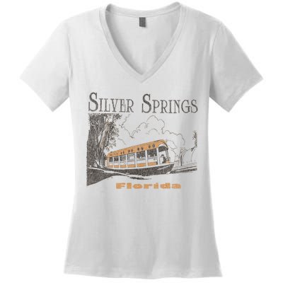 Silver Springs Florida Women's V-Neck T-Shirt
