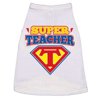 Superteacher Superhero Funny Teacher Gift Idea Doggie Tank