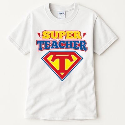 Superteacher Superhero Funny Teacher Gift Idea Tall T-Shirt