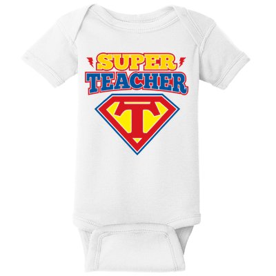 Superteacher Superhero Funny Teacher Gift Idea Baby Bodysuit