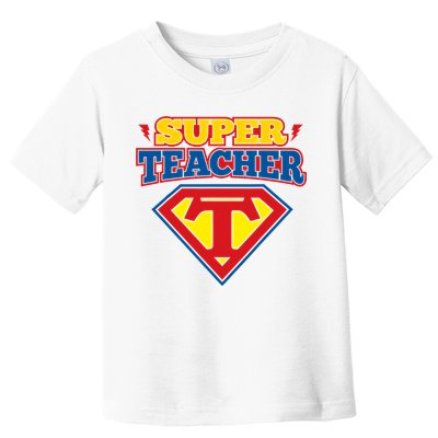 Superteacher Superhero Funny Teacher Gift Idea Toddler T-Shirt