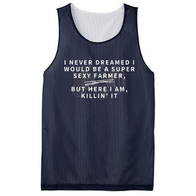 Super Sexy Farmer Funny Farming Gift Mesh Reversible Basketball Jersey Tank