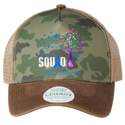 Support Squad For Als Awareness Legacy Tie Dye Trucker Hat