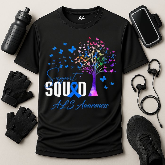 Support Squad For Als Awareness Performance Shirt