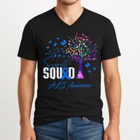 Support Squad For Als Awareness V-Neck T-Shirt