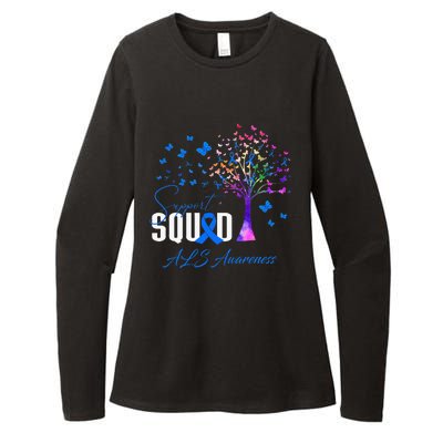 Support Squad For Als Awareness Womens CVC Long Sleeve Shirt