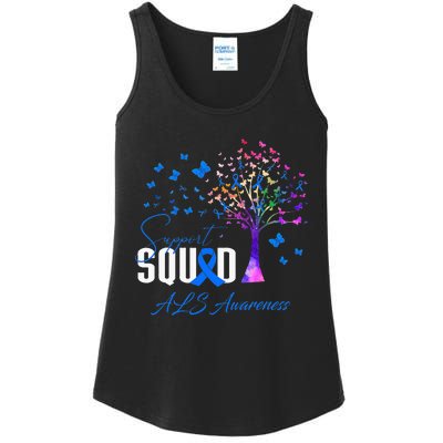 Support Squad For Als Awareness Ladies Essential Tank