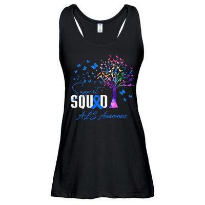 Support Squad For Als Awareness Ladies Essential Flowy Tank