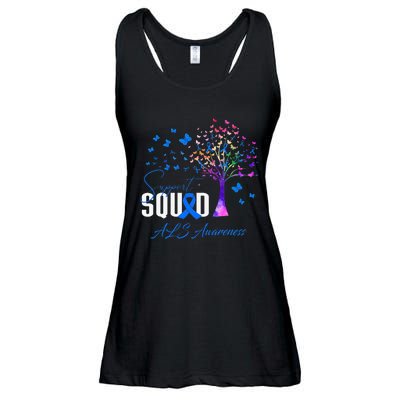 Support Squad For Als Awareness Ladies Essential Flowy Tank