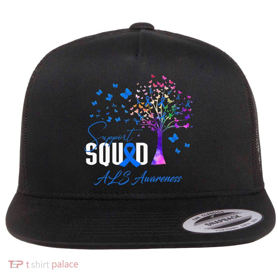 Support Squad For Als Awareness Flatbill Hat