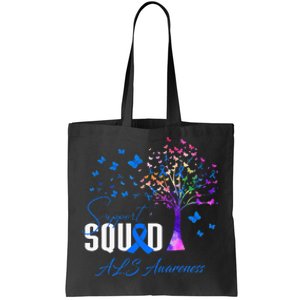 Support Squad For Als Awareness Tote Bag