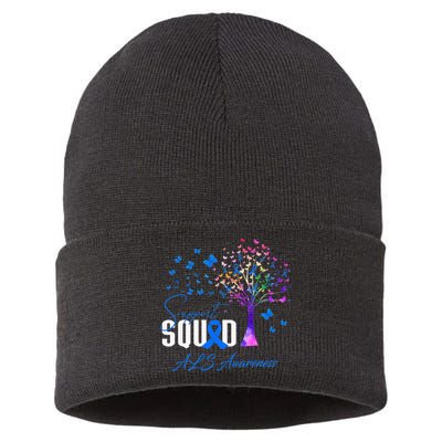Support Squad For Als Awareness Sustainable Knit Beanie