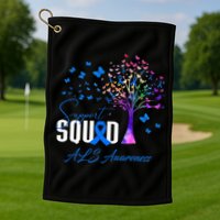 Support Squad For Als Awareness Golf Towel