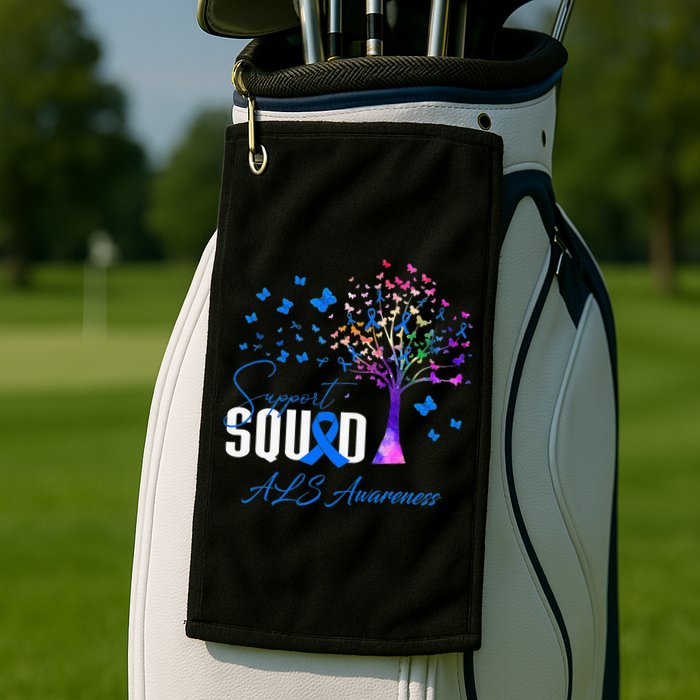 Support Squad For Als Awareness Golf Towel