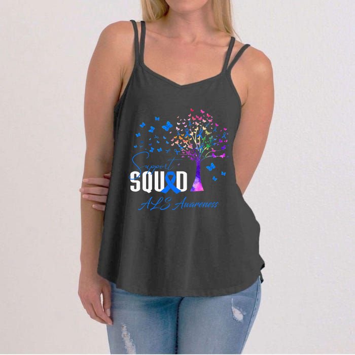 Support Squad For Als Awareness Women's Strappy Tank