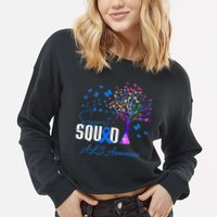 Support Squad For Als Awareness Cropped Pullover Crew