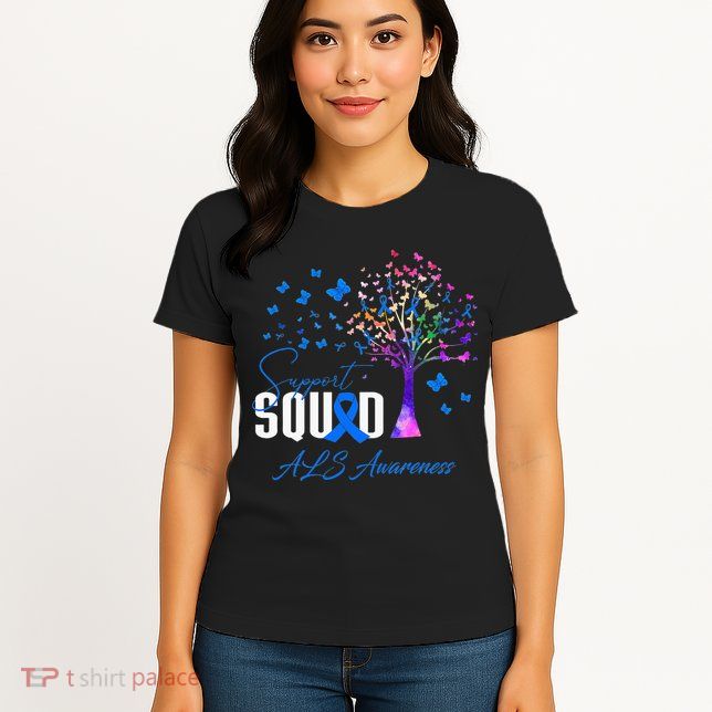 Support Squad For Als Awareness Womens T-Shirt
