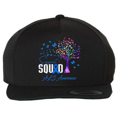 Support Squad For Als Awareness Wool Snapback Cap