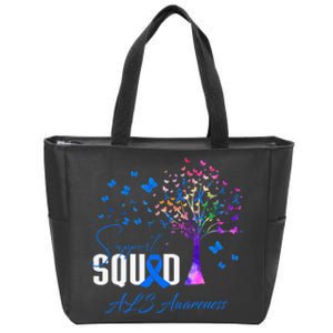 Support Squad For Als Awareness Zip Tote Bag