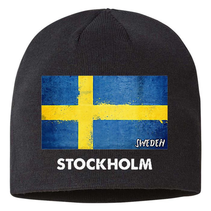 Stockholm Sweden Flag Stockholm Sustainable Beanie